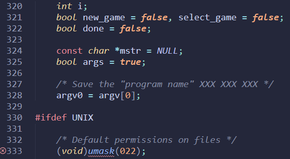 Main’s local variables